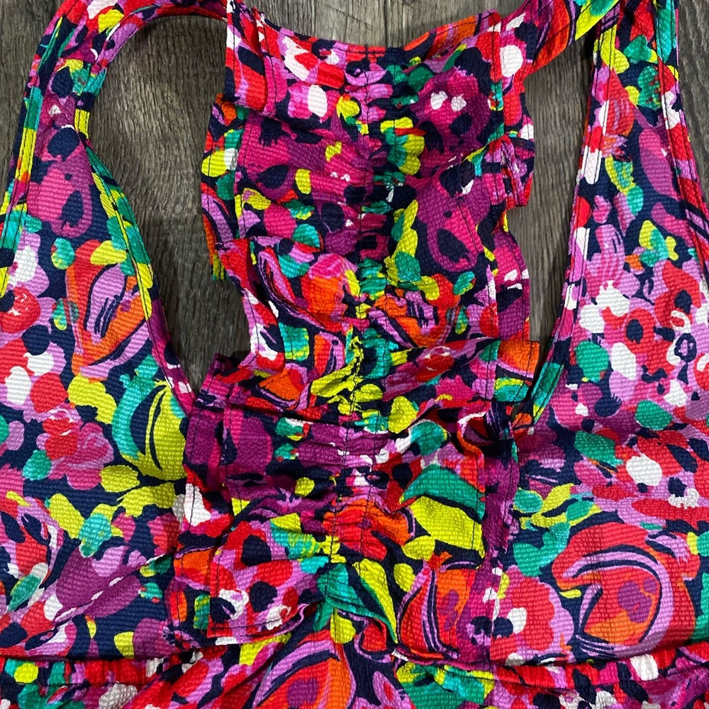 LILLY PULITZER Ruffle Racerback Top - Picture 4 of 5